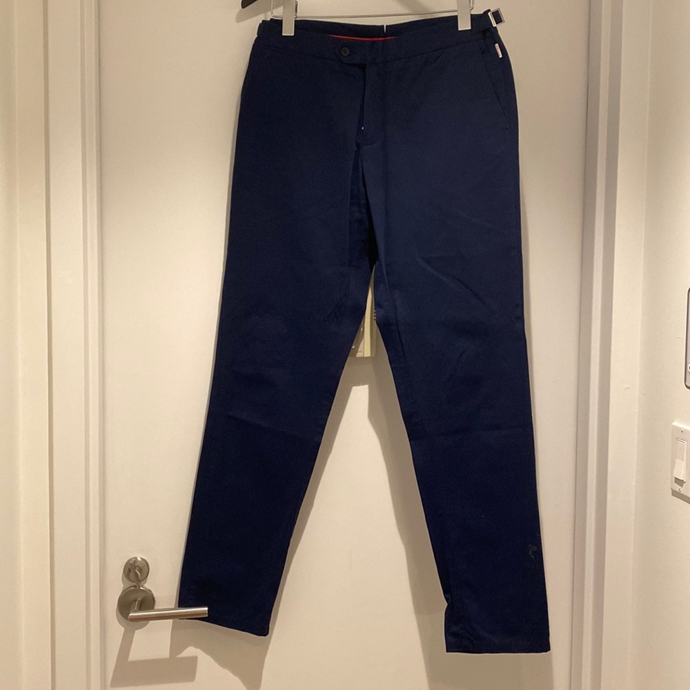 Orlebar brown mens navy chinos